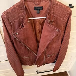 Vegan Leather Moto Jacket